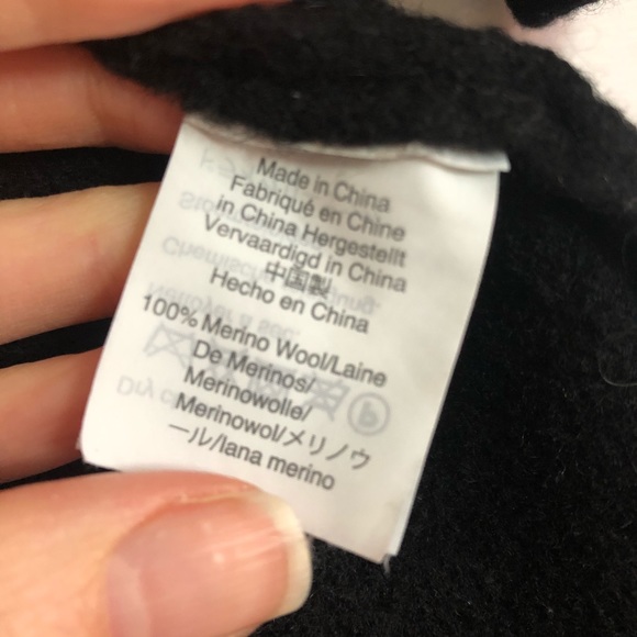 Madewell Merino Wool Black Open Front Cardigan XS - Picture 3 of 7